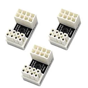 PH38 CPU 8P Power Adapter with Heatsink Male to Female Header 180 Degree Socket Buckle for Desktop Chassis CPU Wiring Beautification (PH38A-C2 Silver, 3pcs) PH38 CPU 8P Power Adapter with Heatsink Male to Female Header 180 Degree Socket Buckle for Desktop Chassis CPU Wiring Beautification (PH38A-C2 Silver, 3pcs)