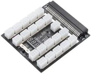 64 Pin to ATX 6 Pin GPU Power Adapter 12V Server Power Supply Breakout Board with LED Voltage Display (21Port 6pin) 64 Pin to ATX 6 Pin GPU Power Adapter 12V Server Power Supply Breakout Board with LED Voltage Display (21Port 6pin)