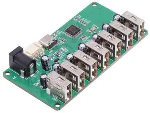 USB-C+PH=2.0mm to 7-Port USB-A hub Board + DC Power Supply (Without housing) for Keyboard Mouse Scanner Printer USB-C+PH=2.0mm to 7-Port USB-A hub Board + DC Power Supply (Without housing) for Keyboard Mouse Scanner Printer