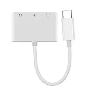 5Gbps USB-C Type C Male to Dual 3.5mm Audio AUX & MIC Sound Card with PD Power Charge Adapter Compatible with Laptop Tablet Phone 5Gbps USB-C Type C Male to Dual 3.5mm Audio AUX & MIC Sound Card with PD Power Charge Adapter Compatible with Laptop Tablet Phone