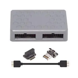 USB 3.1 Front Type-E or 19/20Pin Header or Micro-USB3.0 Splitter HUB 5Gbps to USB 3.0 19/20Pin Dual Ports Female PCBA Type Adapter USB 3.1 Front Type-E or 19/20Pin Header or Micro-USB3.0 Splitter HUB 5Gbps to USB 3.0 19/20Pin Dual Ports Female PCBA Type Adapter