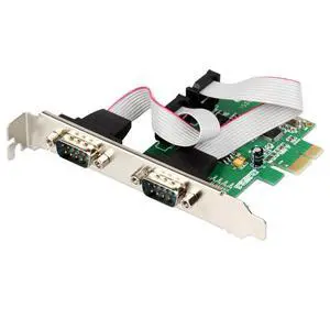 PCIe X1 to Dual RS232 Serial Port Card, IO-PCE382-2S High-Speed 2-Port DB9 RS232 Expansion Adapter, Compatible with Industrial PC, and Data Acquisition Systems (Card) PCIe X1 to Dual RS232 Serial Port Card, IO-PCE382-2S High-Speed 2-Port DB9 RS232 Expansion Adapter, Compatible with Industrial PC, and Data Acquisition Systems (Card)