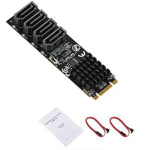 M.2 (B+M Key) to 4-Port SATA 6Gbps RAID Controller Card, 9236 Chip SATA 3.0 Expansion Adapter Supports RAID 0/1/10 High-Speed SSD/HDD PCIe M.2 RAID Card M.2 (B+M Key) to 4-Port SATA 6Gbps RAID Controller Card, 9236 Chip SATA 3.0 Expansion Adapter Supports RAID 0/1/10 High-Speed SSD/HDD PCIe M.2 RAID Card