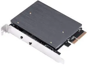 M.2 NVMe & SATA SSD to PCIe 3.0 x4 Expansion Card RGB Adapter with Aluminum Heatsink, Supports 2230/2242/2260/2280 SSDs, High-Speed Gaming Storage Upgrade M.2 NVMe & SATA SSD to PCIe 3.0 x4 Expansion Card RGB Adapter with Aluminum Heatsink, Supports 2230/2242/2260/2280 SSDs, High-Speed Gaming Storage Upgrade
