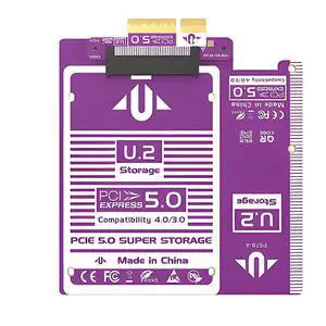 PCIe to U.2 U.3 NVMe SSD Adapter Card 128Gbps / 64Gbps Expansion Board with Gold-Plated Connector, Stable Signal, High-Efficiency Heat Dissipation (P579) PCIe to U.2 U.3 NVMe SSD Adapter Card 128Gbps / 64Gbps Expansion Board with Gold-Plated Connector, Stable Signal, High-Efficiency Heat Dissipation (P579)