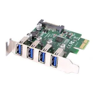 Low Profile 4 Ports PCI-E to USB 3.0 HUB PCI Express Expansion Card Adapter 5Gbps for Motherboard Low Profile 4 Ports PCI-E to USB 3.0 HUB PCI Express Expansion Card Adapter 5Gbps for Motherboard