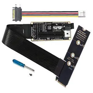 M.2 M-Key NVMe NGFF to PCI-E X1 X4 X8 X16 Cable Graphics Card Extension Adapter Right Angled PCI-Express for M2 2260 2280 M.2 M-Key NVMe NGFF to PCI-E X1 X4 X8 X16 Cable Graphics Card Extension Adapter Right Angled PCI-Express for M2 2260 2280