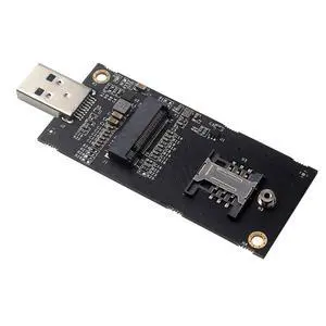 Key-B M.2 NGFF WWAN to USB 3.0 Adapter Riser Card with SIM Slot for 3G/4G/5G LTE Wireless Module Modem Card Key-B M.2 NGFF WWAN to USB 3.0 Adapter Riser Card with SIM Slot for 3G/4G/5G LTE Wireless Module Modem Card