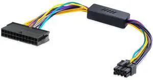 ATX 24-Pin to ATX 8-Pin Power Supply Adapter Cable for DELL Optiplex 3020/7020/9020 & Precision T1700 Compatible with DELL Motherboards H61 H81 Q77 Q87 B75 A75 Q75 Q65 13in/33cm ATX 24-Pin to ATX 8-Pin Power Supply Adapter Cable for DELL Optiplex 3020/7020/9020 & Precision T1700 Compatible with DELL Motherboards H61 H81 Q77 Q87 B75 A75 Q75 Q65 13in/33cm