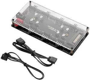 8-Channel Dual-Function 5V 3-Pin + 4-Pin PWM ARGB Fan Hub 2510 4-Pin Fan Connector 2.54mm 4P-3Pin ARGB Interface 8-Channel Dual-Function 5V 3-Pin + 4-Pin PWM ARGB Fan Hub 2510 4-Pin Fan Connector 2.54mm 4P-3Pin ARGB Interface
