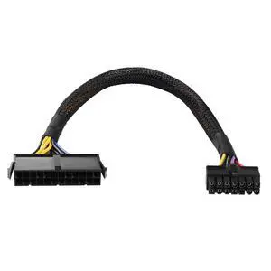 24 Pin to 14 Pin ATX PSU Power Adapter Cable 18AWG Braided Sleeved Cord Compatible with M92P/M93P/H530/Q77/B75 & ThinkServer TS140 for Motherboard(30cm/11.8in) 24 Pin to 14 Pin ATX PSU Power Adapter Cable 18AWG Braided Sleeved Cord Compatible with M92P/M93P/H530/Q77/B75 & ThinkServer TS140 for Motherboard(30cm/11.8in)