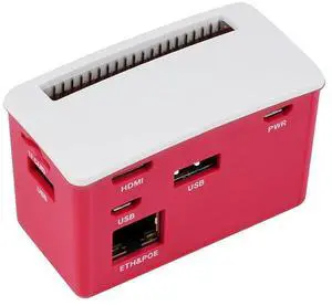PoE Ethernet/USB HUB Box, Compatible with Raspberry Pi Zero/Zero W/Zero WH, 3X USB 2.0 Ports, 802.3af-Compliant PoE Ethernet/USB HUB Box, Compatible with Raspberry Pi Zero/Zero W/Zero WH, 3X USB 2.0 Ports, 802.3af-Compliant