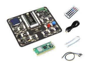 Sensor Kit for Raspberry Pi Pico W, Including Pico Expansion Board, and LED, Button, Buzzer, etc. 15 Common Modules, All-in-one Design, with Raspberry Pi Pico W Sensor Kit for Raspberry Pi Pico W, Including Pico Expansion Board, and LED, Button, Buzzer, etc. 15 Common Modules, All-in-one Design, with Raspberry Pi Pico W