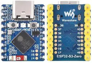 ESP32-S3 Mini Development Board with Pre-soldered Header, Based on ESP32-S3FH4R2 Dual-Core Processor, 240MHz Running Frequency, Support 2.4GHz Wi-Fi (802.11 b/g/n) & Bluetooth 5 ESP32-S3 Mini Development Board with Pre-soldered Header, Based on ESP32-S3FH4R2 Dual-Core Processor, 240MHz Running Frequency, Support 2.4GHz Wi-Fi (802.11 b/g/n) & Bluetooth 5
