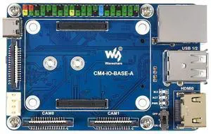 Mini Base Board for Raspberry Pi Compute Module 4 Lite/EMMC Series Module, with Standard CM4 Socket and Color-Coded Raspberry Pi 40PIN GPIO Header, for Evaluating CM4 or Integrated into End Product Mini Base Board for Raspberry Pi Compute Module 4 Lite/EMMC Series Module, with Standard CM4 Socket and Color-Coded Raspberry Pi 40PIN GPIO Header, for Evaluating CM4 or Integrated into End Product