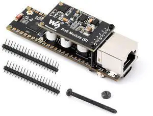 ESP32-S3 Ethernet Dev Board with PoE Module, Onboard 10/100Mbps RJ45 ETH Port, Camera Interface, USB Type-C Port, TF Card Slot, 2.4GHz Wi-Fi&Bluetooth 5 Support, 240MHz Dual Core Processor ESP32-S3 Ethernet Dev Board with PoE Module, Onboard 10/100Mbps RJ45 ETH Port, Camera Interface, USB Type-C Port, TF Card Slot, 2.4GHz Wi-Fi&Bluetooth 5 Support, 240MHz Dual Core Processor