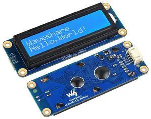 1602 LCD I2C Display Module, White Color with Blue Background 16x2 Characters LCD für Raspberry Pi/Raspberry Pi Pico/Jetson Nano/ESP32/Arduino, 3.3V/5V Compatible 1602 LCD I2C Display Module, White Color with Blue Background 16x2 Characters LCD für Raspberry Pi/Raspberry Pi Pico/Jetson Nano/ESP32/Arduino, 3.3V/5V Compatible