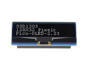 2.23inch OLED Display Module for Raspberry Pi Pico, 128×32 Pixel Black/White Display Color Embedded SSD1305 Driver 4-Wire SPI/I2C Interface 3.3V/5V Operating Voltage 2.23inch OLED Display Module for Raspberry Pi Pico, 128×32 Pixel Black/White Display Color Embedded SSD1305 Driver 4-Wire SPI/I2C Interface 3.3V/5V Operating Voltage