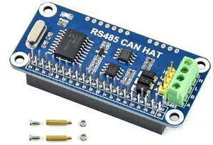 RS485 CAN HAT for Raspberry Pi 4 3/2/1 Model B B+ A+, Onboard CAN Controller MCP2515 via SPI Interface, Transceiver SN65HVD230 and SP3485, Allow Long-Distance Communication via RS485/CAN Function RS485 CAN HAT for Raspberry Pi 4 3/2/1 Model B B+ A+, Onboard CAN Controller MCP2515 via SPI Interface, Transceiver SN65HVD230 and SP3485, Allow Long-Distance Communication via RS485/CAN Function