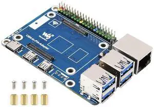 CM4 to Raspberry Pi 4B Adapter, Alternative Solution for Raspberry Pi 4B, Onboard Standard CM4 Connector, 4-CH USB 3.0 Ports, RJ45 Gigabit Ethernet Port, PoE Header etc. CM4 to Raspberry Pi 4B Adapter, Alternative Solution for Raspberry Pi 4B, Onboard Standard CM4 Connector, 4-CH USB 3.0 Ports, RJ45 Gigabit Ethernet Port, PoE Header etc.