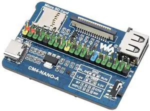 Nano Base Board (A) for Raspberry Pi Compute Module 4, Same Size as CM4, with 1× Raspberry Pi 40PIN GPIO, 1× USB 2.0 Type A, 1× MIPI CSI-2 Port, 5V/ 2.5A USB Type C Power Supply Interface Nano Base Board (A) for Raspberry Pi Compute Module 4, Same Size as CM4, with 1× Raspberry Pi 40PIN GPIO, 1× USB 2.0 Type A, 1× MIPI CSI-2 Port, 5V/ 2.5A USB Type C Power Supply Interface