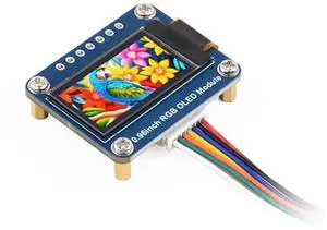 0.96inch OLED Display Module for Raspberry Pi/Arduino/STM32, 64×128 Resolution 65K Colors RGB OLED Screen, 3/4-wire SPI Interface, 3.3V / 5V 0.96inch OLED Display Module for Raspberry Pi/Arduino/STM32, 64×128 Resolution 65K Colors RGB OLED Screen, 3/4-wire SPI Interface, 3.3V / 5V