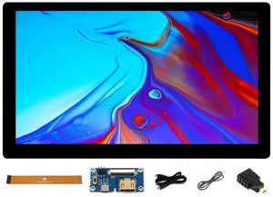 7inch QLED Quantum Dot Display 1024x600 Pixels Integrated Touch Display Thin&Light Screen Support Raspberry Pi/Jetson Nano/Windows PC, Wider Color Gamut, More Pure Chroma (with Development Adapter) 7inch QLED Quantum Dot Display 1024x600 Pixels Integrated Touch Display Thin&Light Screen Support Raspberry Pi/Jetson Nano/Windows PC, Wider Color Gamut, More Pure Chroma (with Development Adapter)