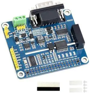RS485 RS232 HAT for Raspberry Pi Isolated RS485 RS232 Expansion Board Adopt SC16IS752+SP3485, SP3232 Scheme, Converts SPI to RS485, RS232, Communication Rate up to 921600bps, Multi Protection Circuits RS485 RS232 HAT for Raspberry Pi Isolated RS485 RS232 Expansion Board Adopt SC16IS752+SP3485, SP3232 Scheme, Converts SPI to RS485, RS232, Communication Rate up to 921600bps, Multi Protection Circuits