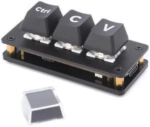 RP2040 3-Key Development Board Ctrl C/V Shortcut Keyboard for Programmers, Adopts RP2040 Microcontroller Chip, Programmable Key Function, Dual Type-C Ports, Plug and Play, Driver Free RP2040 3-Key Development Board Ctrl C/V Shortcut Keyboard for Programmers, Adopts RP2040 Microcontroller Chip, Programmable Key Function, Dual Type-C Ports, Plug and Play, Driver Free