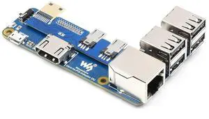 Pi Zero to Raspberry Pi 3 Model B/B+ Adapter, Onboard 4-CH USB Interface, 100M Ethernet Port and HDMI Port, Alternative for Raspberry Pi 3B/B+, Support Pi Zero and Zero 2W Pi Zero to Raspberry Pi 3 Model B/B+ Adapter, Onboard 4-CH USB Interface, 100M Ethernet Port and HDMI Port, Alternative for Raspberry Pi 3B/B+, Support Pi Zero and Zero 2W