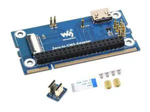 Pi Zero 2 W to CM3 / CM3+ Adapter, Based on Raspberry Pi 2W, Alternative Solution for Raspberry Pi CM3 / CM3+, Include Mini HDMI Adapter, FFC Cable etc. Pi Zero 2 W to CM3 / CM3+ Adapter, Based on Raspberry Pi 2W, Alternative Solution for Raspberry Pi CM3 / CM3+, Include Mini HDMI Adapter, FFC Cable etc.