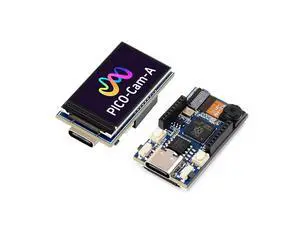 RP2040 Camera MCU Board Based on Raspberry Pi RP2040 Microcontroller, RP2040 Camera Dev Board Onboard HM01B0 Grayscale Camera and 1.14inch IPS LCD Display, Type-C Connector RP2040 Camera MCU Board Based on Raspberry Pi RP2040 Microcontroller, RP2040 Camera Dev Board Onboard HM01B0 Grayscale Camera and 1.14inch IPS LCD Display, Type-C Connector