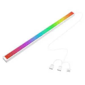 17 LED ARGB Strip with Magnetic Adhesion, 5V 4PIN Addressable, White Aluminum + Diamond Light-Diffusing Cover, Attach to PC Case Inside, 550mm Cable & Custom Effects 17 LED ARGB Strip with Magnetic Adhesion, 5V 4PIN Addressable, White Aluminum + Diamond Light-Diffusing Cover, Attach to PC Case Inside, 550mm Cable & Custom Effects
