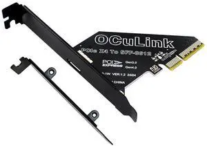 PCIe 4.0 x4 to Oculink,Oculink SFF-8611 to PCI-e Adapter Card with Low Profile Bracket for eGPU Dock Mimi Pc PCIe 4.0 x4 to Oculink,Oculink SFF-8611 to PCI-e Adapter Card with Low Profile Bracket for eGPU Dock Mimi Pc