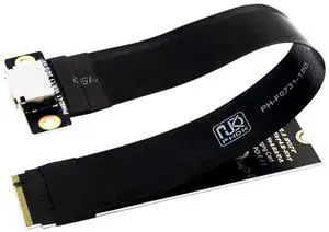 M.2 M-Key 2230/42/80 to Oculink SFF-8612 SFF-8611 Adapter Card with Flexible Cable 15cms M.2 M-Key 2230/42/80 to Oculink SFF-8612 SFF-8611 Adapter Card with Flexible Cable 15cms