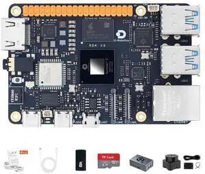 D-Robotics RDK X5 Development Board - 10 Tops AI, 4GB/8GB RAM, Sunrise 5 Chip, Octa-core Cortex A55, MIPI DSI, HDMI, Wi-Fi 6, Bluetooth 5.4, Ready-to-Use (4GB RAM,Lidar Kit) D-Robotics RDK X5 Development Board - 10 Tops AI, 4GB/8GB RAM, Sunrise 5 Chip, Octa-core Cortex A55, MIPI DSI, HDMI, Wi-Fi 6, Bluetooth 5.4, Ready-to-Use (4GB RAM,Lidar Kit)
