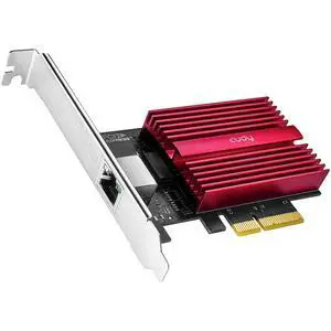 10GB PCIe Network Card, 10G Base-T PCIe Adapter, Flow Control, PCIe to 10 Gigabit Ethernet Adapter, Supports Windows 11/10, WindowsServer 2022 and Linux, Including Network Cable 10GB PCIe Network Card, 10G Base-T PCIe Adapter, Flow Control, PCIe to 10 Gigabit Ethernet Adapter, Supports Windows 11/10, WindowsServer 2022 and Linux, Including Network Cable