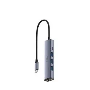 5-in-1 USB-C Hub with Gigabit Ethernet RJ45 Port, Multiport Adapter, 3 USB-A 3.2 Gen 1, USB-C Port Receiving 5V2A DC for USB C Connection, UH605 5-in-1 USB-C Hub with Gigabit Ethernet RJ45 Port, Multiport Adapter, 3 USB-A 3.2 Gen 1, USB-C Port Receiving 5V2A DC for USB C Connection, UH605