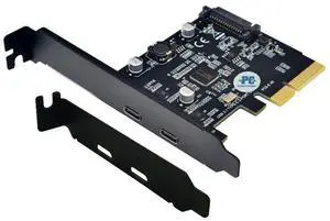 PCI-E 4X to USB 3.1 Adapter,PCI Express Type C Gen 2 (10 Gbps) 2-Port Expansion Card with Asmedia Chipset ASM3142 (Dual Type C) PCI-E 4X to USB 3.1 Adapter,PCI Express Type C Gen 2 (10 Gbps) 2-Port Expansion Card with Asmedia Chipset ASM3142 (Dual Type C)