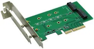 M.2(NGFF) PCIe SSD to PCIe X4 Or SATA SSD to SATA Adapter Card M.2(NGFF) PCIe SSD to PCIe X4 Or SATA SSD to SATA Adapter Card