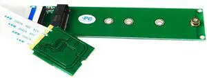 M.2 (NGFF) NVME SSD to M2 A/E Key Port with 20cm Cable (Only Provide PCIe 1X Lane) M.2 (NGFF) NVME SSD to M2 A/E Key Port with 20cm Cable (Only Provide PCIe 1X Lane)