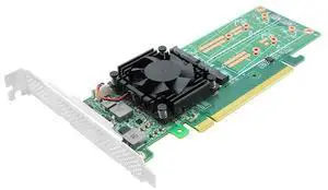 PCI Express x16 to Quad M.2 NVMe SSD Switch Adapter PCI Express x16 to Quad M.2 NVMe SSD Switch Adapter