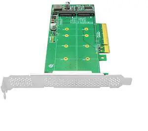 PCIe x8 to 2-Port M.2 NVMe Adapter PCIe x8 to 2-Port M.2 NVMe Adapter
