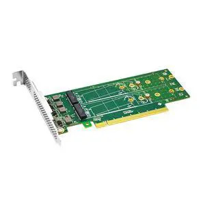 PCIe 3.0 x16 to 4 Port M.2 NVMe SSD Adapter PCIe 3.0 x16 to 4 Port M.2 NVMe SSD Adapter