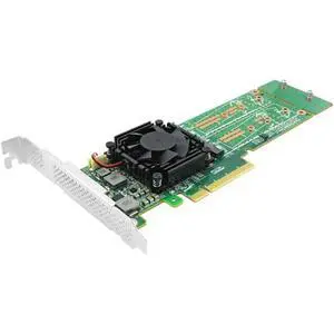 PCIe 3.0 x8 to Quad M.2 NVMe SSD Adapter Switch Card with PLX8747 Low Profile Support 2280mm PCIe 3.0 x8 to Quad M.2 NVMe SSD Adapter Switch Card with PLX8747 Low Profile Support 2280mm