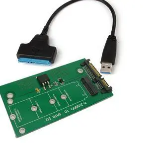NGFF M.2 SSD SATA Adapter Card with USB 3.0 SATA Cable NGFF M.2 SSD SATA Adapter Card with USB 3.0 SATA Cable