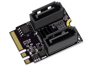 M.2 NGFF Key A+E to Dual SATA 3.0 Ports Adapter Extension Card Chipset JMB582(Only Fit A-Key or E-Key WiFi Port) M.2 NGFF Key A+E to Dual SATA 3.0 Ports Adapter Extension Card Chipset JMB582(Only Fit A-Key or E-Key WiFi Port)