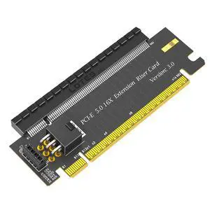 PCIe 16x Riser Card,PCI-e Express 5.0 X16 Male to Female Extension Card With 6Pin ATX Connector for 2U Server Case GPU Graphics Card PCIe 16x Riser Card,PCI-e Express 5.0 X16 Male to Female Extension Card With 6Pin ATX Connector for 2U Server Case GPU Graphics Card
