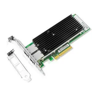 10Gb PCI-E NIC Network Card,Dual Copper RJ45 Port,Intel X540 Controller,PCI Express v3.0 X8 Ethernet LAN Adapter for Windows/Linux/ESX,Compare to Intel X540-T1/X540-T2 10Gb PCI-E NIC Network Card,Dual Copper RJ45 Port,Intel X540 Controller,PCI Express v3.0 X8 Ethernet LAN Adapter for Windows/Linux/ESX,Compare to Intel X540-T1/X540-T2