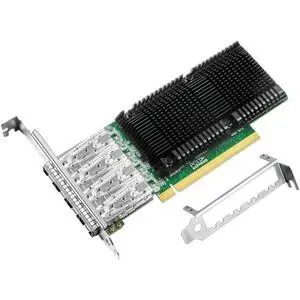 25Gb Network Card with 1ntel E810 Chip,Quad-Ports PCI Express Ethernet Adapter Support Windows Server/Linux/VMware, Compare to 1ntel E810-XXVDA4 25Gb Network Card with 1ntel E810 Chip,Quad-Ports PCI Express Ethernet Adapter Support Windows Server/Linux/VMware, Compare to 1ntel E810-XXVDA4